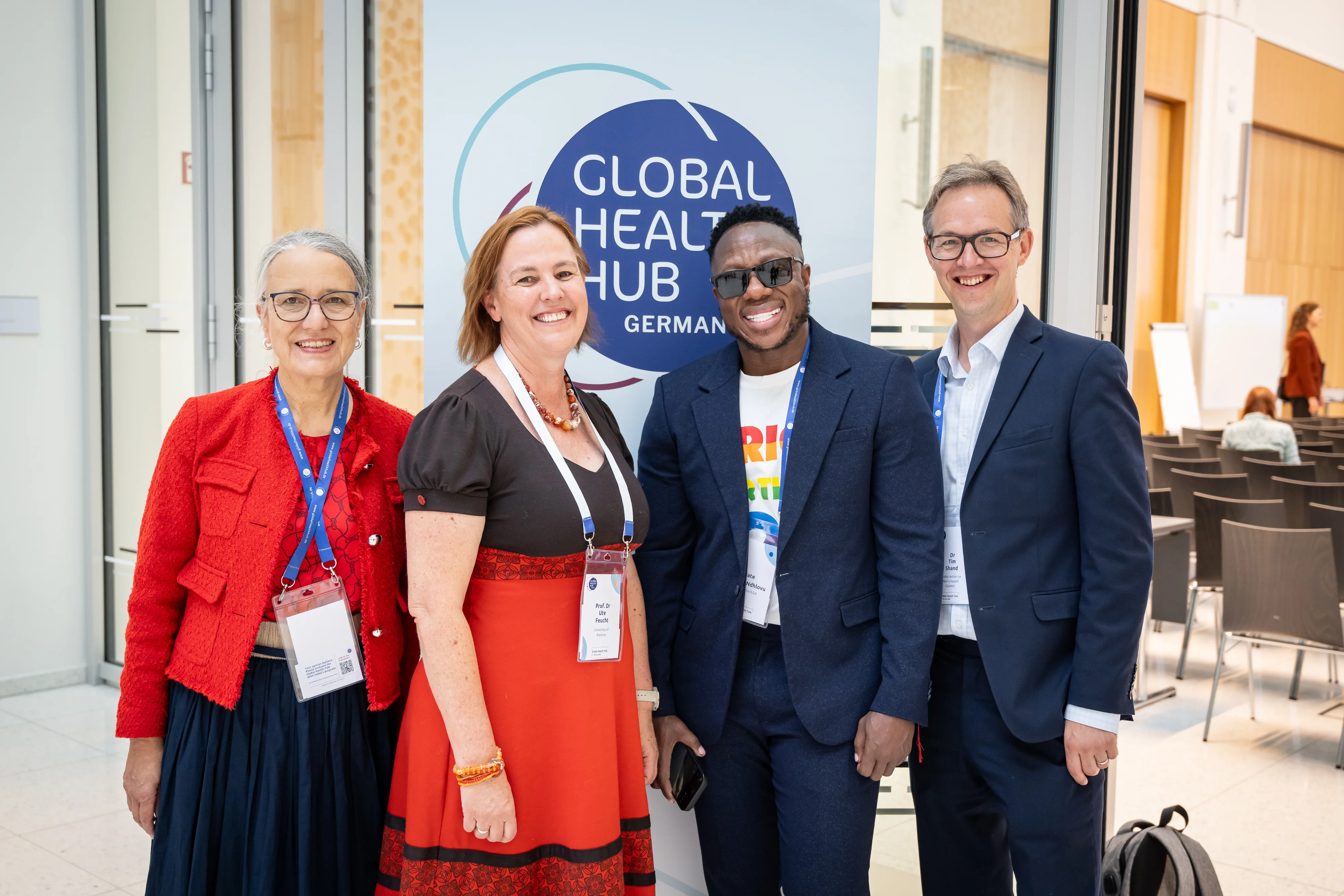 ©GIZ/Thomas Ecke. From the left Dr. Martina Kloepfer, Prof. Ute Feucht, Nate Brown, Peter Baker 