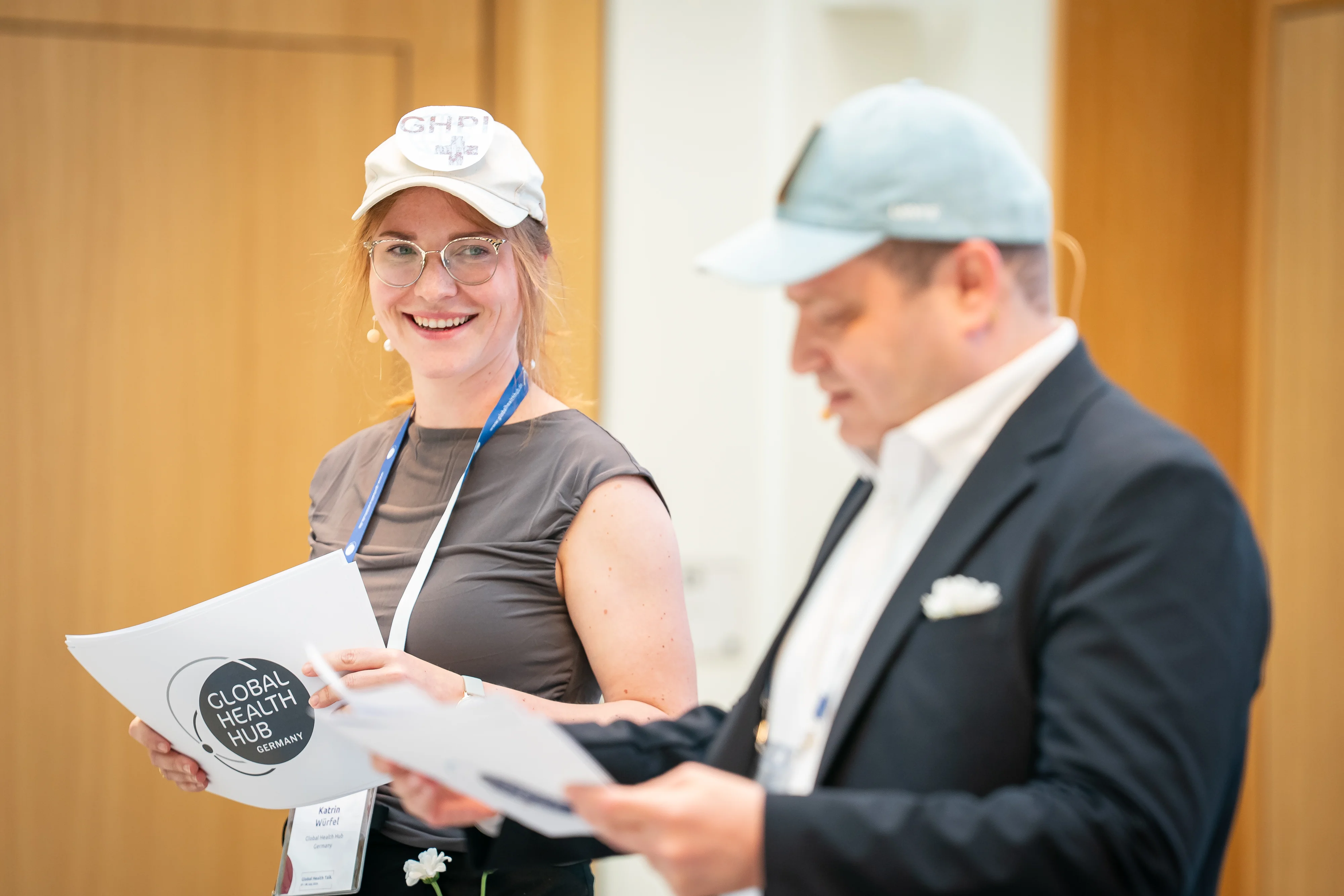 ©GIZ/Thomas Ecke. Katrin Würfel and Dr. Fahmy Hanna 
