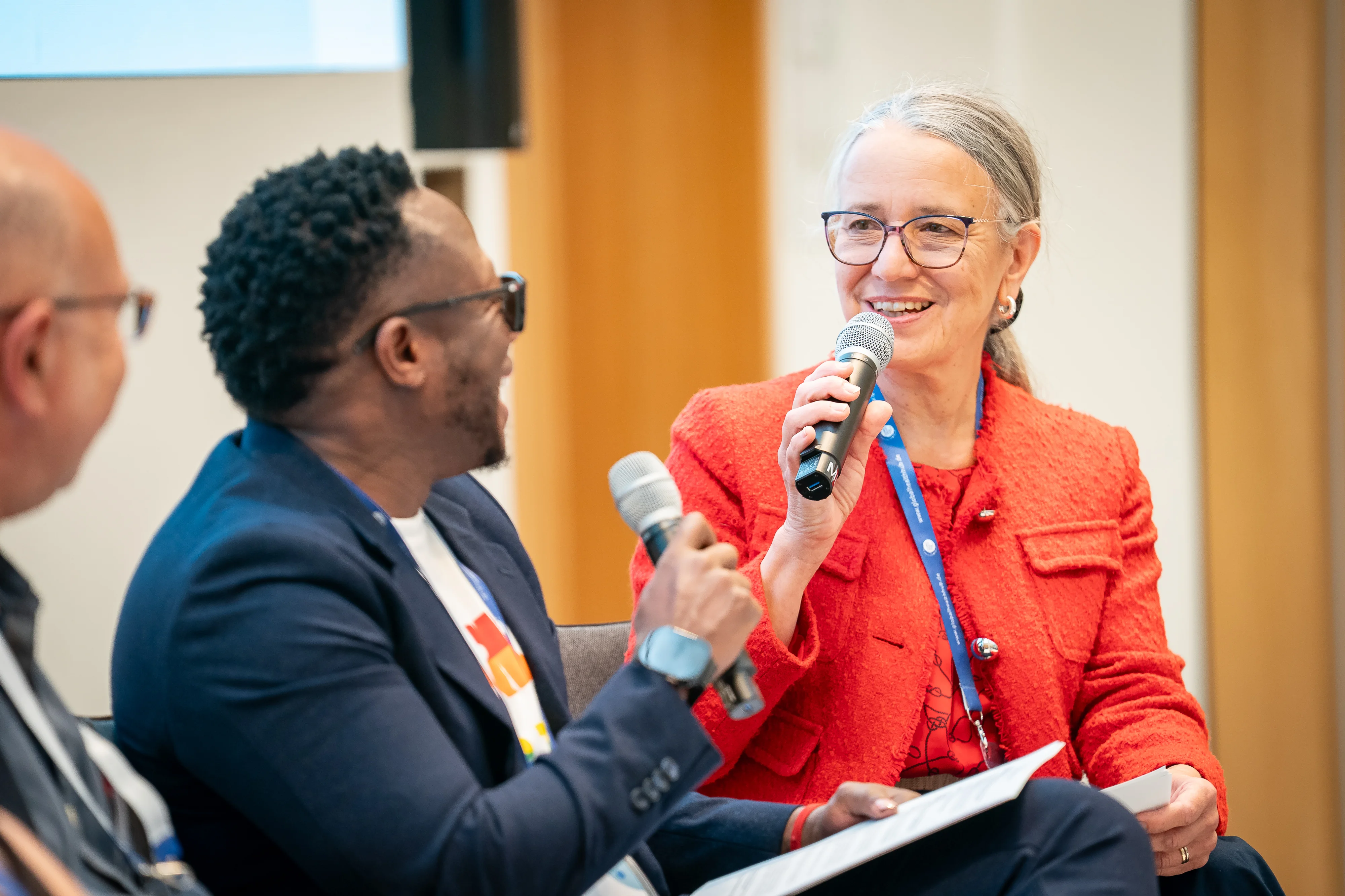 ©GIZ/Thomas Ecke. From the left Peter Bakerm, Nate Brown, Dr. Martina Kloepfer