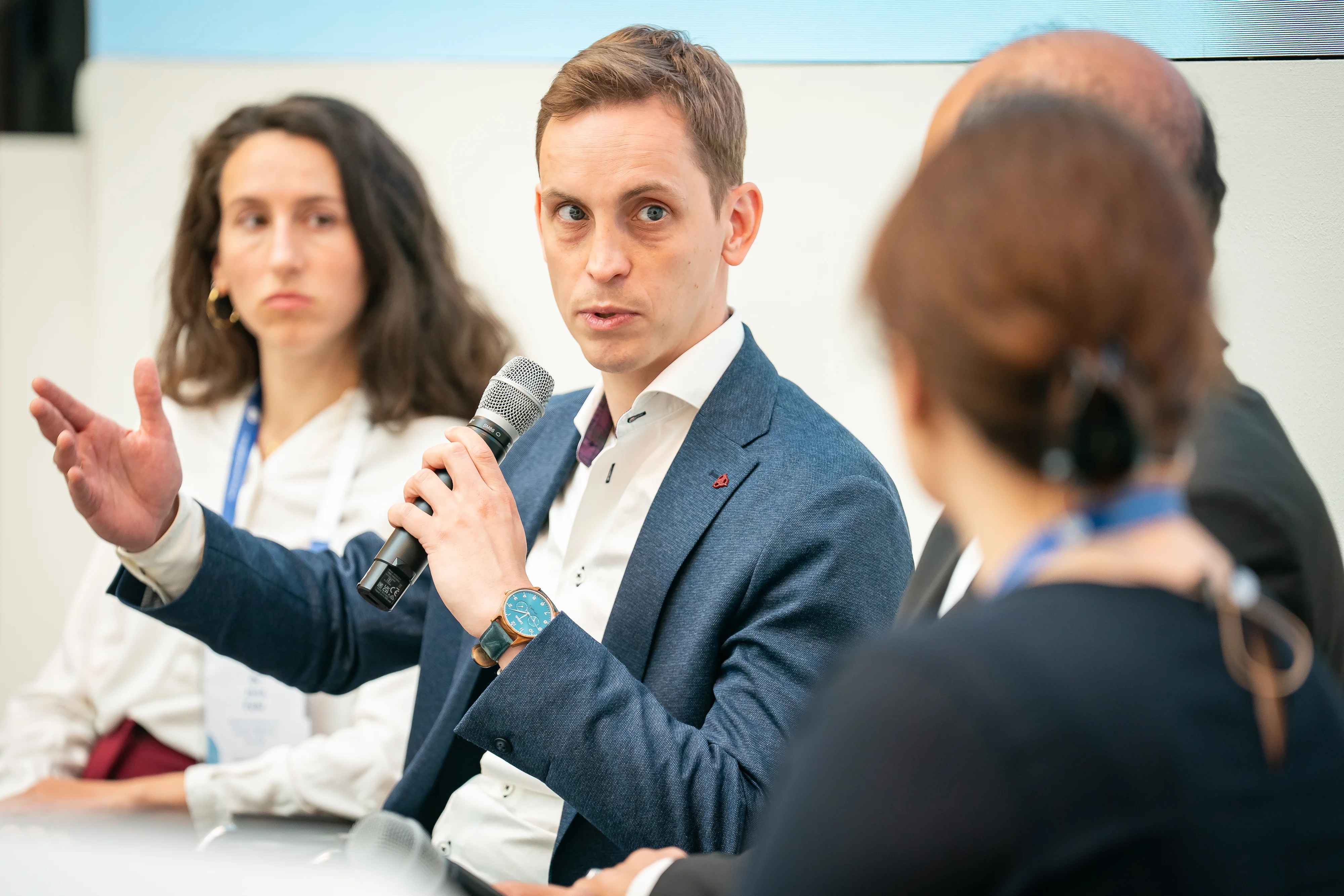 ©GIZ/Thomas Ecke. From the left Dr. Jana Fehr, Bernd Fiedler, Prof. Dr. Arash Rashidian, Dr. Zahra Karimian